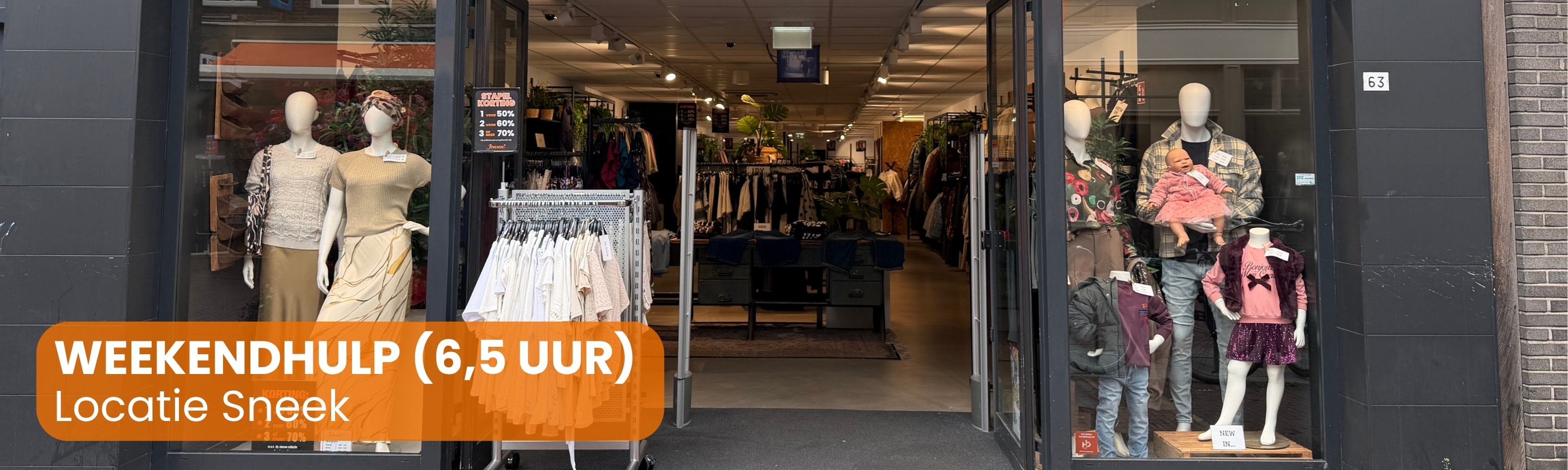 WEEKENDHULP SNEEK (6,5 UUR)