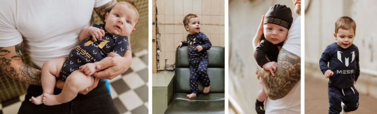 Messi, kleding voor baby jongens