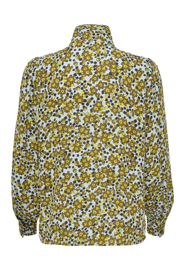 15262993 Ashley Blue/DARK OLIVE FLOWER & SQU 