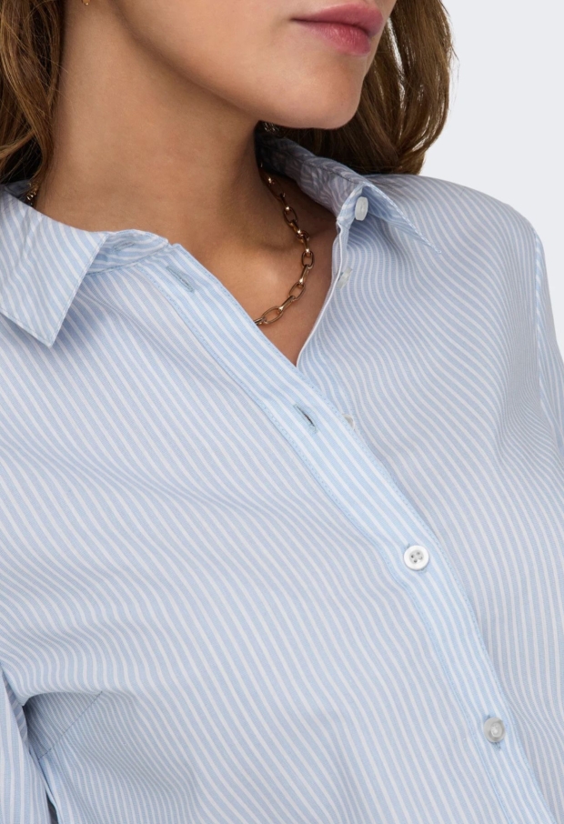 15149877 Cashmere Blue/SMALL WHITE STRIPES 