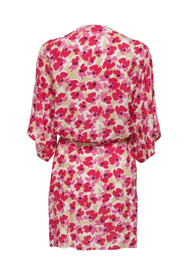 15290650 Warm Sand/PINK FLOWERS 