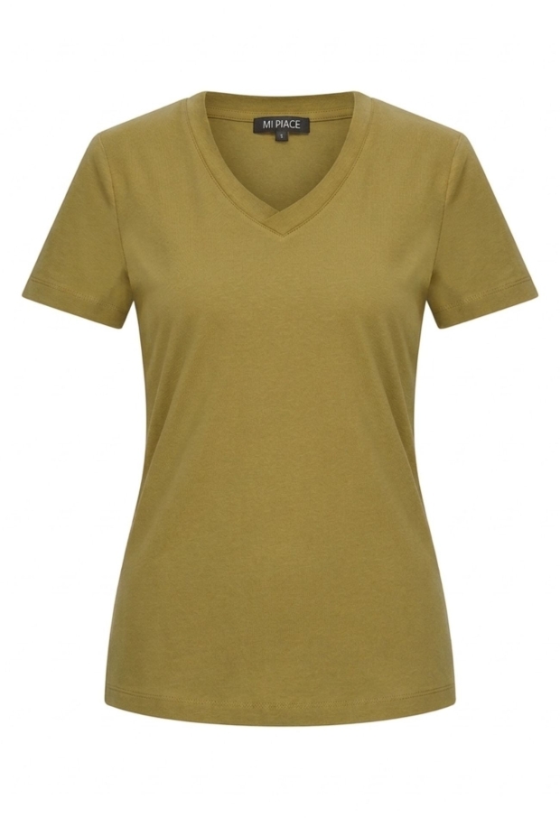 Mi Piace Dames T-shirts korte mouw Olive Oil MP202080