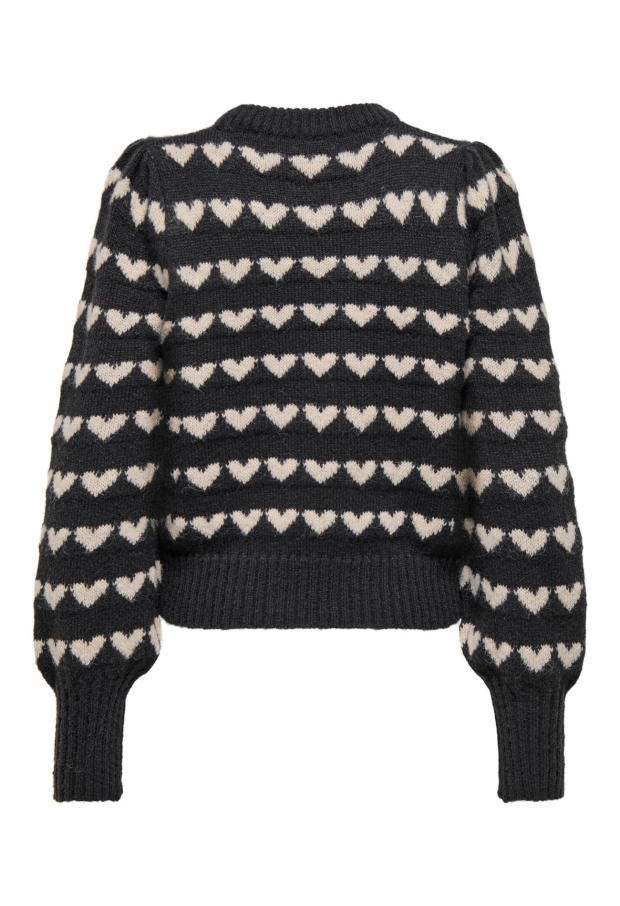 15304813 Dark Grey Melange/W. CEMENT HEARTS 