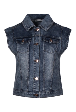 Citylife Dames Gilets medium blue Z90567/Lea lds Citylife Dames Gilets medium blue Z90567/Lea lds