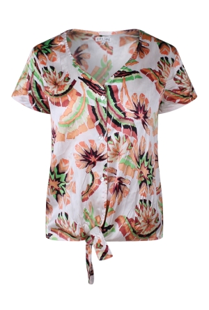 Citylife Z90571/Flory crinkle fel groen  summer green