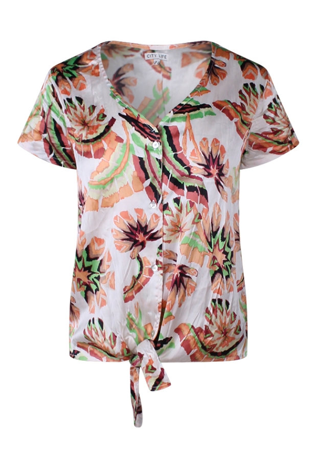 Z90571/Flory crinkle fel groen 