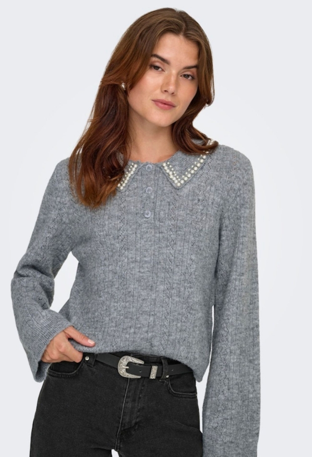 15351838 Medium Grey Melange/BLACK BUTTERFLY 