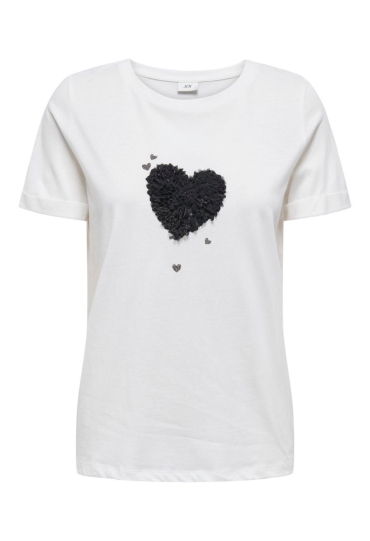 JDY 15318845 Cloud Dancer/BLACK HEARTS  177922031