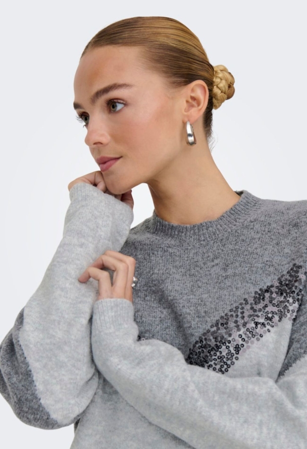 15360123 Dark Grey Melange/W LGM/ BLACK SEQU