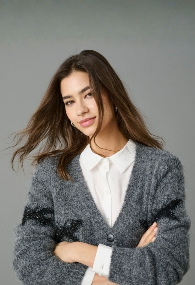 15364569 Medium Grey Melange/BLACK BUTTERFLY 