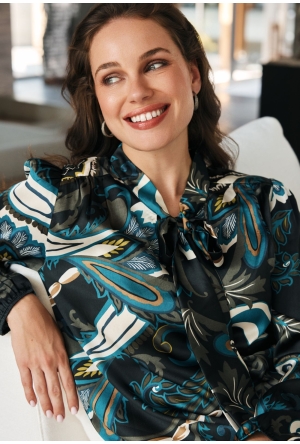 So Soire W10461/Inez petrol  petrol