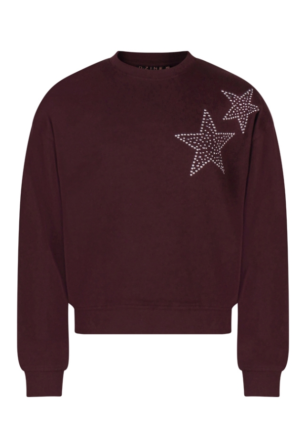 W10233/Fringe wijn rood 