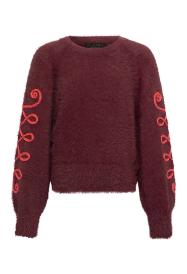 D-zine W10106/Tessy DONKER ROOD  dark red