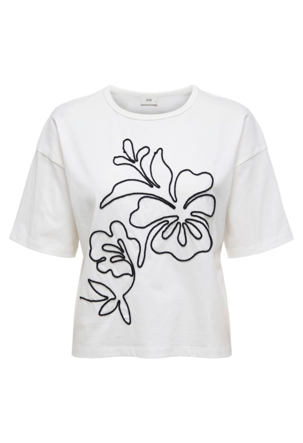 15275035 Cloud Dancer/FLOWER EMB 