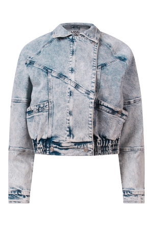 Private label Z10079/Avalynn lds Bleached dnm  bleached denim