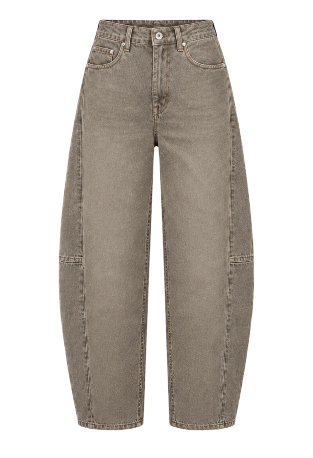 Iz Naiz Dames Jeans Taupe 9260