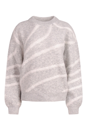 Citylife Dames Truien light grey melee W20461/CX02640 Citylife Dames Truien light grey melee W20461/CX02640