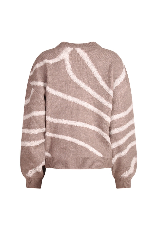 Citylife Dames Truien taupe melee W20461/CX02640 Citylife Dames Truien taupe melee W20461/CX02640