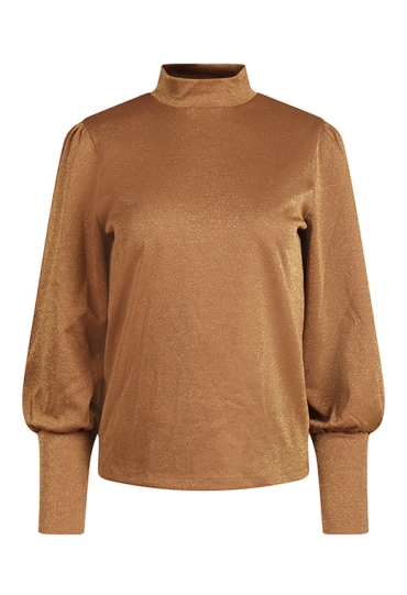 Citylife Dames Tops lange mouw toasted coconut W20462/LW93412