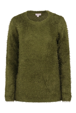 Citylife Dames Truien peat moss W20464/LW00347 Citylife Dames Truien peat moss W20464/LW00347