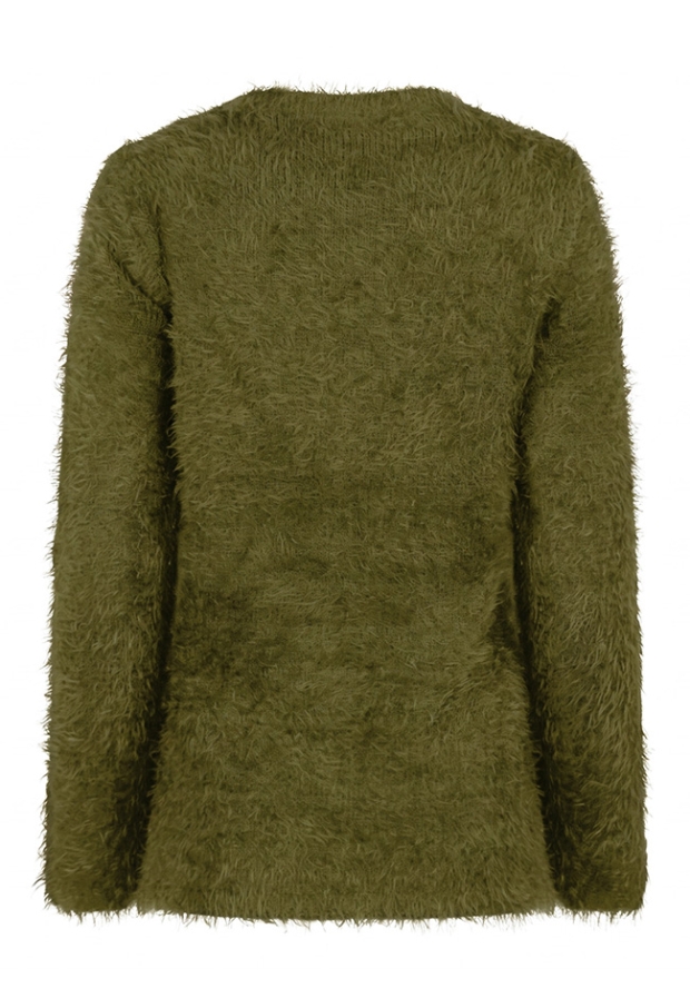 Citylife Dames Truien peat moss W20464/LW00347 Citylife Dames Truien peat moss W20464/LW00347