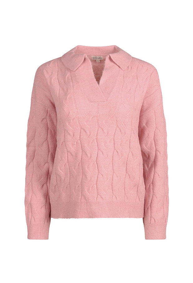 Citylife Dames Truien bleached mauve W20469/LW00845
