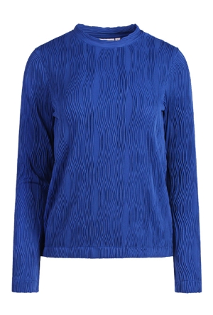 Citylife Dames Tops lange mouw mazarine blue W20470/LW93575