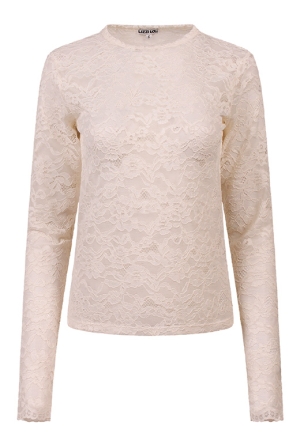 Lizzi Lou Dames Tops lange mouw egret W20517/Sophia Lizzi Lou Dames Tops lange mouw egret W20517/Sophia