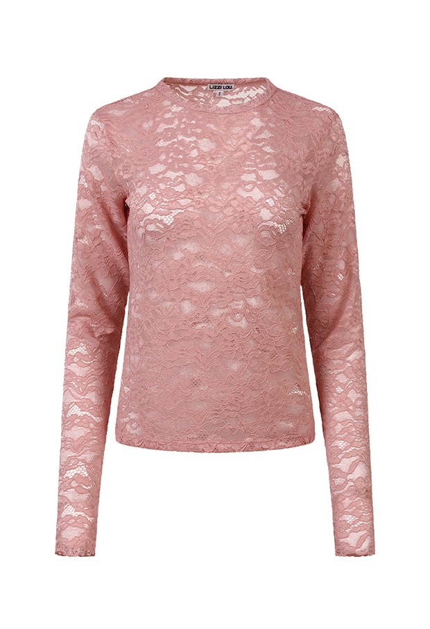 Lizzi Lou Dames Tops lange mouw silver pink W20517/Sophia Lizzi Lou Dames Tops lange mouw silver pink W20517/Sophia