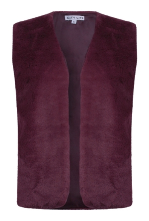 Citylife Dames Gilets windsor wine W20518/Tessa