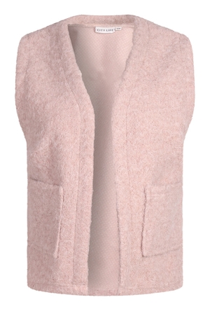 Citylife Dames Gilets zand melee W20564/Ginny