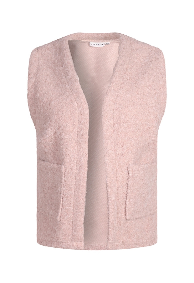 Citylife Dames Gilets zand melee W20564/Ginny