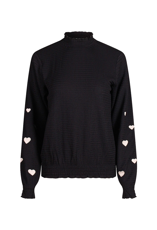 Citylife Dames Tops lange mouw black W20567/Mieke Citylife Dames Tops lange mouw black W20567/Mieke