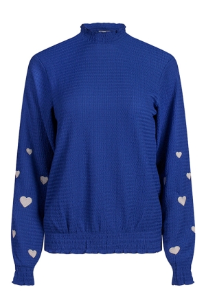 Citylife Dames Tops lange mouw mazarine blue W20567/Mieke