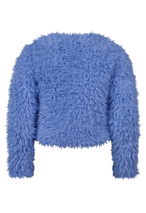 D-zine Meisjes Vesten lange mouw cornflower bleu W20241/Lora