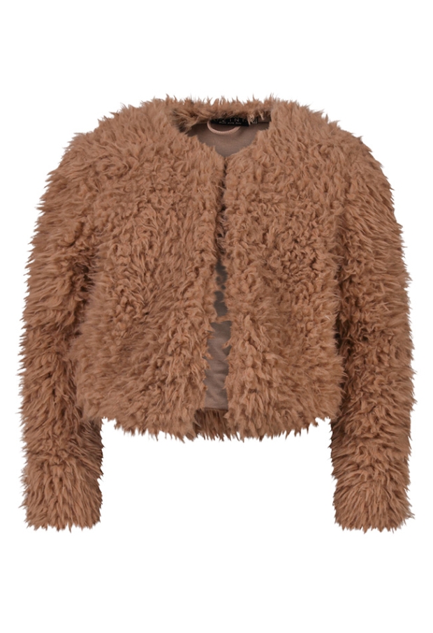 D-zine Meisjes Vesten lange mouw camel W20241/Lora D-zine Meisjes Vesten lange mouw camel W20241/Lora