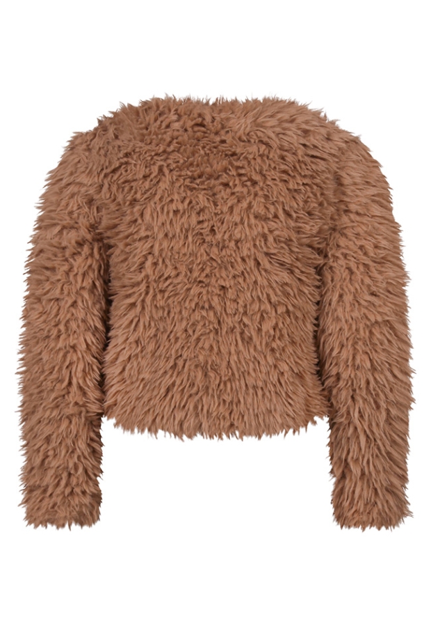 D-zine Meisjes Vesten lange mouw camel W20241/Lora D-zine Meisjes Vesten lange mouw camel W20241/Lora