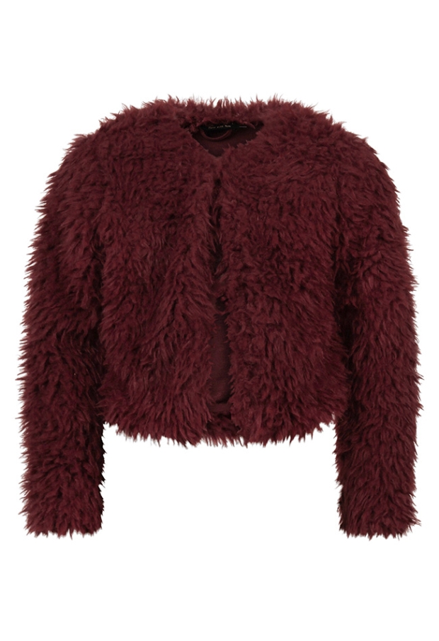 D-zine Meisjes Vesten lange mouw burgundy W20241/Lora