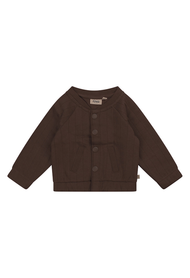 Flinq Newborn Vesten lange mouw 43.BABYBROWN.W26 W20342/3312403