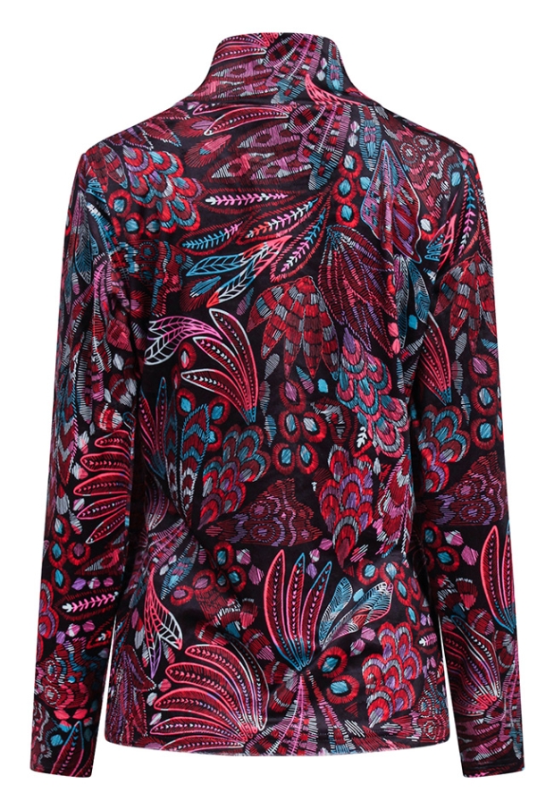So Soire Dames Tops lange mouw cerise W20574/Nikita So Soire Dames Tops lange mouw cerise W20574/Nikita