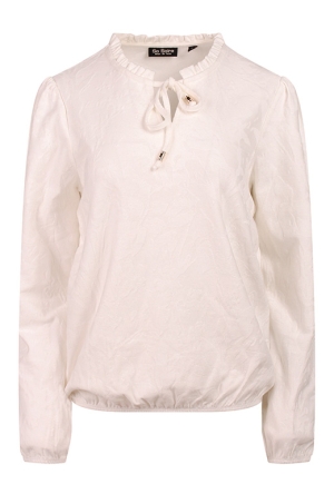 So Soire Dames Tops lange mouw off white W20575/Berdien So Soire Dames Tops lange mouw off white W20575/Berdien
