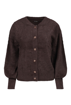 So Soire Dames Vesten lange mouw dk brown W20577/Manita So Soire Dames Vesten lange mouw dk brown W20577/Manita