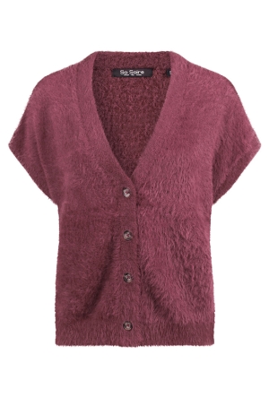 So Soire Dames Gilets lt burgundy W20580/Rosia
