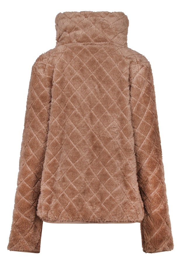 Citylife Dames Vesten lange mouw taupe W20375/LSW-65384