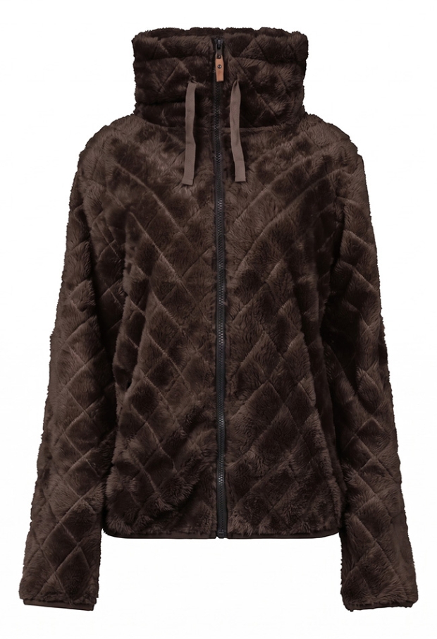 Citylife Dames Vesten lange mouw shaved chocolate W20375/LSW-65384