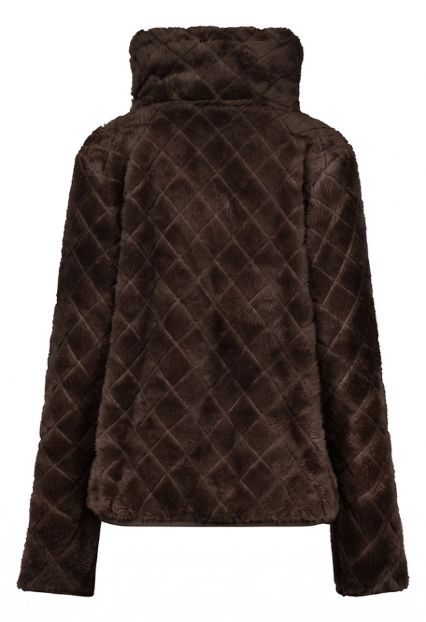 Citylife Dames Vesten lange mouw shaved chocolate W20375/LSW-65384