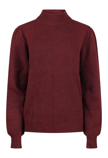 Citylife Dames Truien wijnrood melee W20381/LSW-66632
