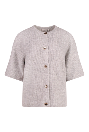Citylife Dames Vesten korte mouw light grey melee W20382/LSW-69485