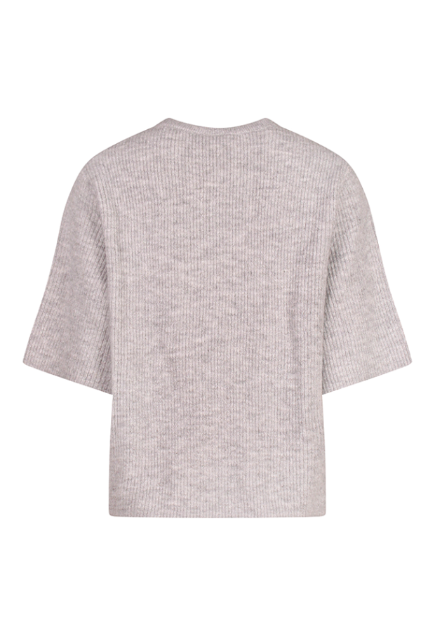 Citylife Dames Vesten korte mouw light grey melee W20382/LSW-69485