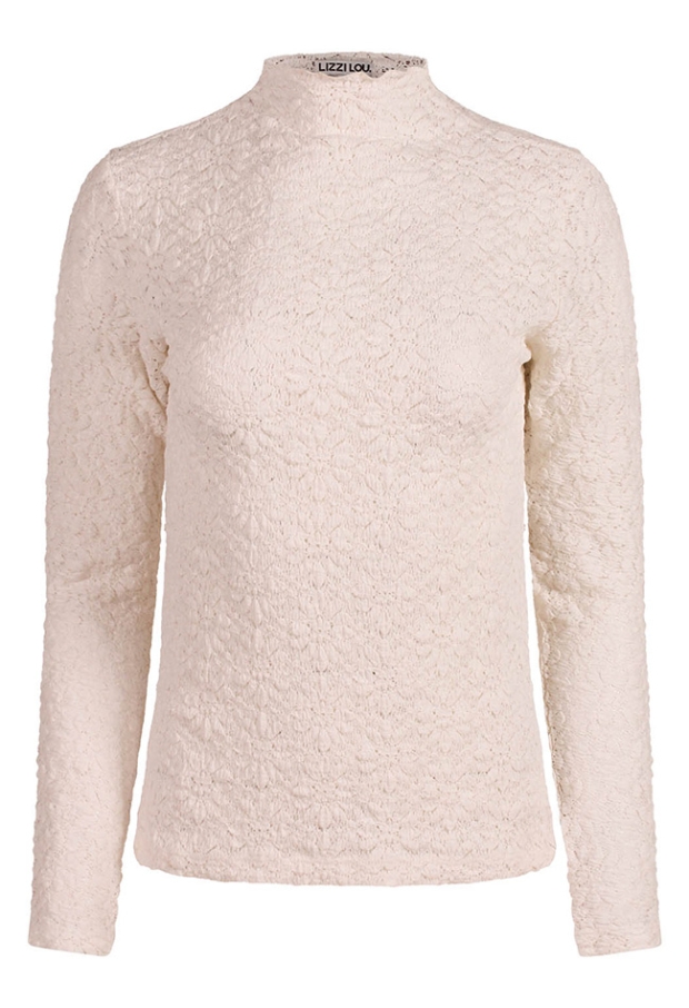 Lizzi Lou Dames Tops lange mouw snow white W20383/LT-69416